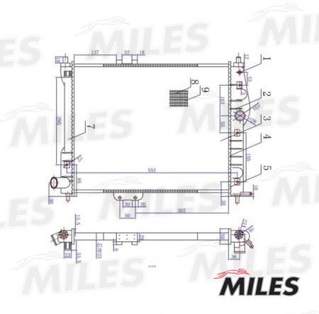  (CHEVROLET LANOS 1.5 / 1.6 M / T -A / C 97-) ACRM002 ACRM002 MILES
