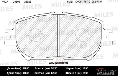   (TOYOTA CAMRY ( V30 ) 2.4 / 3.0 01>04) E100227 E100227