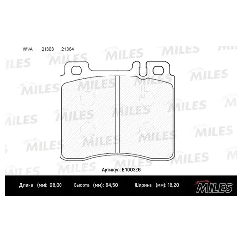 КОЛОДКИ ПЕРЕДНИЕ (MB W140 91>98) E100326 E100326