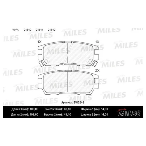   MITSUBISHI PAJERO I/PAJERO II/L400 94>03  CERAMIC E510242