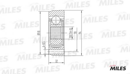  AUDI 80 / VW G1 / G2 / G3 / PASSAT / POLO 1.3-2.3 72-06 . GA10006 GA10006