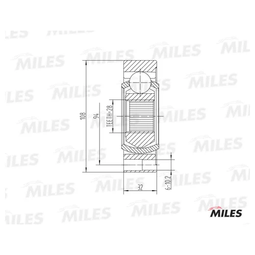   AUDI 80/90/100/A4/A6/VW PASSAT GA10040 GA10040