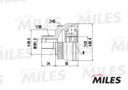  AUDI A4 1.6-2.0 00- .(ABS) GA20027 GA20027