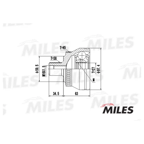  AUDI A4 1.6-3.2 03-08 .(ABS) GA20028 GA20028
