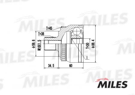  AUDI A4 / VW PASSAT 2.3-2.8 96-01 .(ABS) GA20039 GA20039