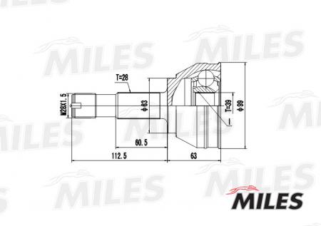 ШРУС CITROEN JUMPER / FIAT DUCATO / PEUGEOT BOXER 1.9D-2.5TD 94-02 НАР. GA20070 GA20070