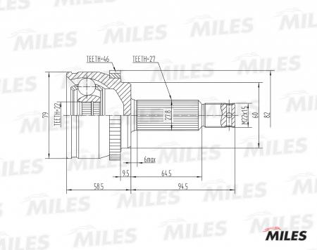 HYUNDAI I30 / KIA CEED 1.4-1.6 06- . (ABS) GA20167 GA20167