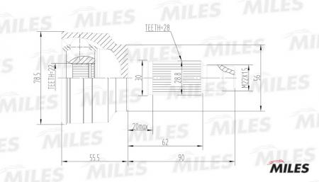  KIA SPECTRA 1.5 91- .() GA20192 GA20192