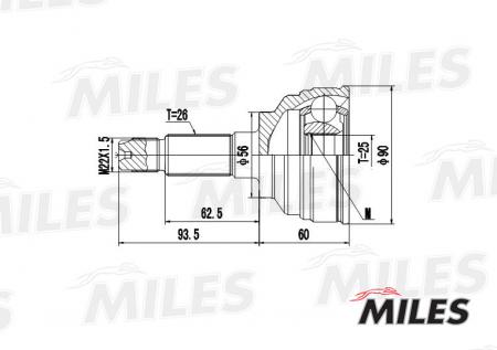  MAZADA 626 / MX-6 1.6-3.0 87-92 . GA20206 GA20206
