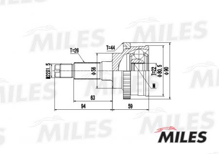  MAZDA 323 1.3-1.6D 94-98 .(ABS) GA20215 GA20215