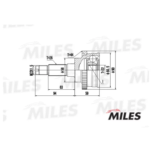 MAZDA 323 1.5 94-98 .(ABS) GA20218 GA20218