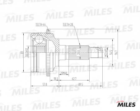  MAZDA 6 1.8-2.3 02- .(ABS) GA20223 GA20223