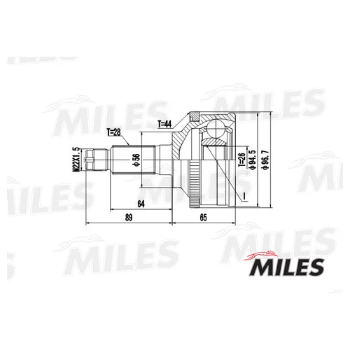  MAZDA 626 2.0-2.5 87-97 .(ABS) GA20234 GA20234