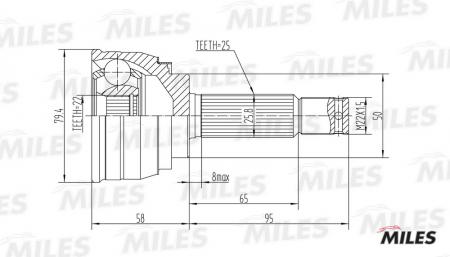  MITSUBISHI COLT / LANCER 1.2-1.8 80-92 . GA20259 GA20259