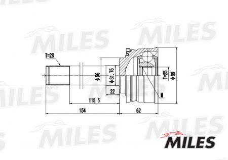  MITSUBISHI PAJERO / MONTERO 2.0-3.0 86-96 . GA20277 GA20277