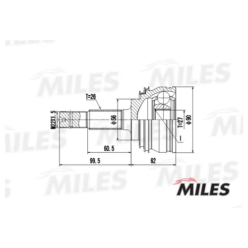 TOYOTA CELICA/CAMRY/PREVIA/LEXUS ES250 2.0-2.5 89-01 . GA20472 GA20472