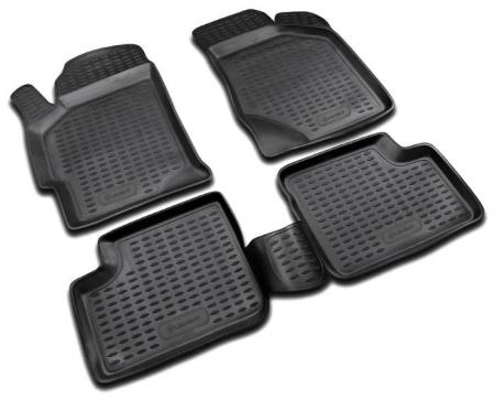 КОВРИКИ В САЛОН KIA SPECTRA 2005->, 4 ШТ. (ПУ, ПОВЫШЕННАЯ ИЗНОСОСТОЙКОСТЬ) FORMAT.25.12.210