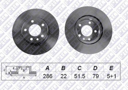    BMW 316-328, Z3 E36 / E46 94- 28622MM (.) BD000119