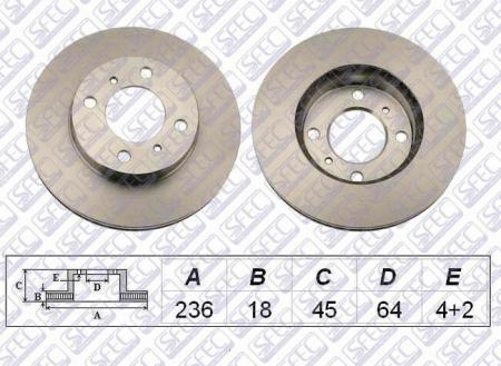    MITSUBISHI CARISMA 1.6 07 / 95- / 1.9TD 10 / 96-09 / 00 (VENT) BD000607