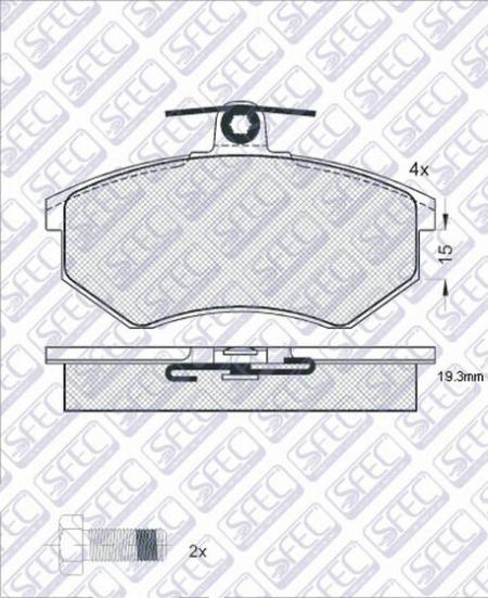 VAG A-80 86-91, A-100 -91 ]19,2MM BP000429
