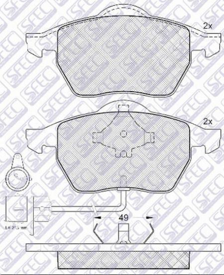   (  BP000784) AUDI / VW A100 91-94 / A3 / A4 / A6 / GOLF / PASSAT 1.8T-2.3-2. BP010784