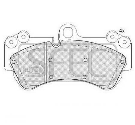 ТОРМОЗНЫЕ ДИСКОВЫЕ КОЛОДКИ ПЕРЕДНИЕ С ОРГАНИЧЕСКОЙ ПЛАСТИНОЙ BP012057 BP012057