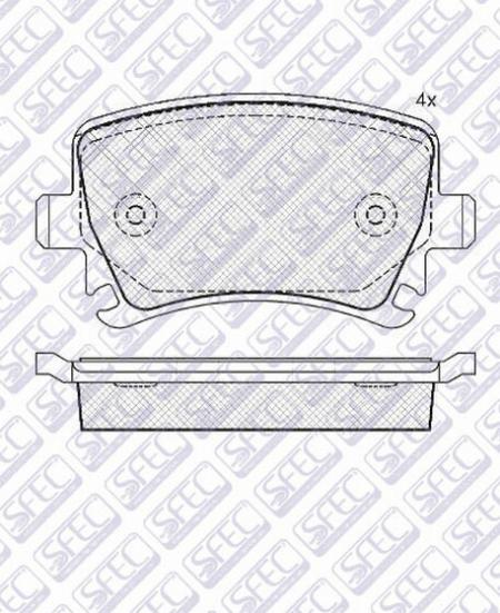 ТОРМОЗНЫЕ ДИСКОВЫЕ КОЛОДКИ ЗАДНИЕ BP901824