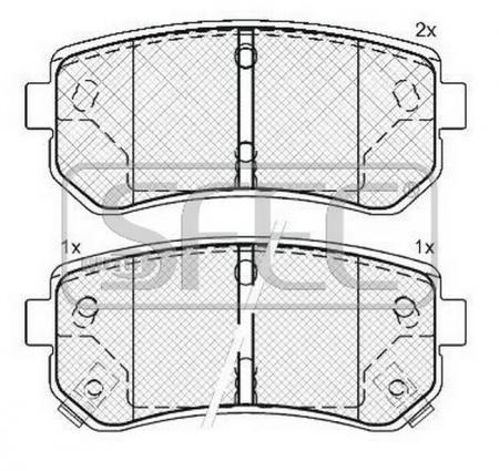 ТОРМОЗНЫЕ ДИСКОВЫЕ КОЛОДКИ ЗАДНИЕ BP901952