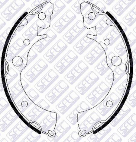 ТОРМОЗНЫЕ БАРАБАНЫЕ КОЛОДКИ BS001646