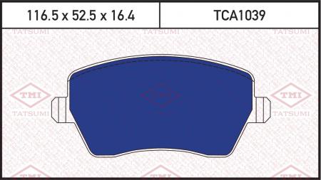 КОЛОДКИ ТОРМОЗНЫЕ ДИСКОВЫЕ  ПЕРЕД TCA1039