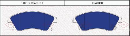 КОЛОДКИ ТОРМОЗНЫЕ ДИСКОВЫЕ  ПЕРЕД TCA1058