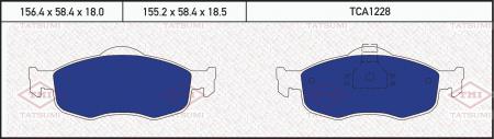 КОЛОДКИ ТОРМОЗНЫЕ ДИСКОВЫЕ ПЕРЕДНИЕ TCA1228