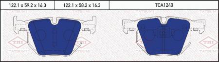 КОЛОДКИ ТОРМОЗНЫЕ ДИСКОВЫЕ  ЗАД TCA1240