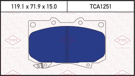 КОЛОДКИ ТОРМОЗНЫЕ ДИСКОВЫЕ  ПЕРЕД TCA1251