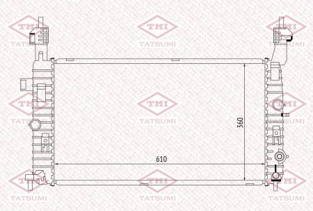 РАДИАТОР ДВИГАТЕЛЯ TGA1194