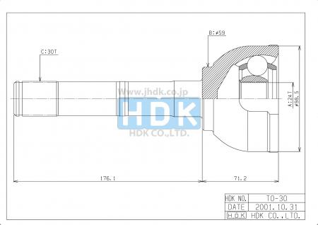  LAND CRUISER 80 4.0-4.5 92- HDK TO-30 TO-30