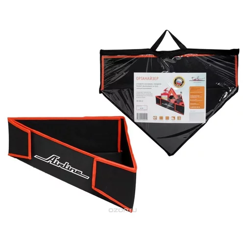 ОРГАНАЙЗЕР УГЛОВОЙ В БАГАЖНИК, СКЛАДНОЙ 40405814 СМ (11Л), ЧЕРНЫЙ / ОРАНЖЕВЫЙ AOSB22