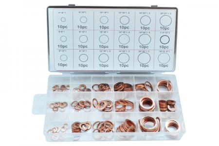 НАБОР МЕДНЫХ ШАЙБ(10X18-180 ШТ.) ASAM S.A. 32148