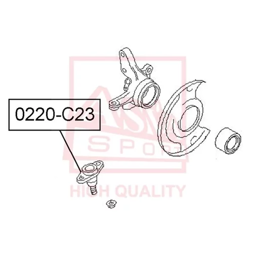 НЕСУЩИЙ / НАПРАВЛЯЮЩИЙ ШАРНИР 0220C23