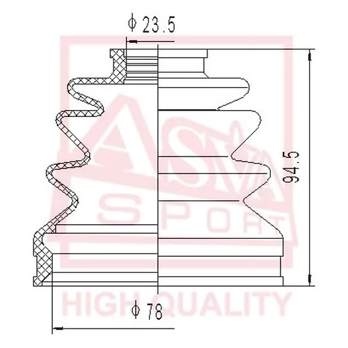   I / B (23X77.5X97.5) ASBT-2095