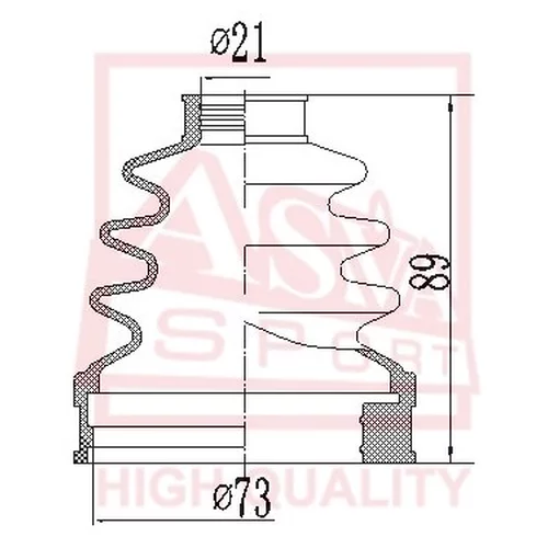 ПЫЛЬНИК ШРУС I/B ASBT-INC11X
