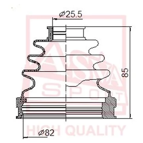 ПЫЛЬНИК ШРУС I / B ASBT-INXT