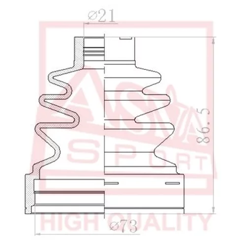ПЫЛЬНИК ШРУС ASBT-INZ36