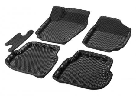 КОВРИКИ САЛОНА EVA 3D, AUTOFLEX, ДЛЯ VOLKSWAGEN POLO V СЕДАН 2010-2020, ЦВЕТ ЧЕРНЫЙ 2580101