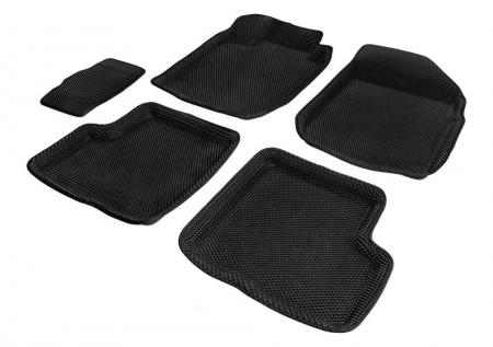 КОВРИКИ САЛОНА EVA 3D, AUTOFLEX, ДЛЯ LADA LARGUS 5 МЕСТ , LARGUS CROSS 5 МЕСТ 2012-2021 2021-, ЦВЕТ ЧЕРНЫЙ 2600301