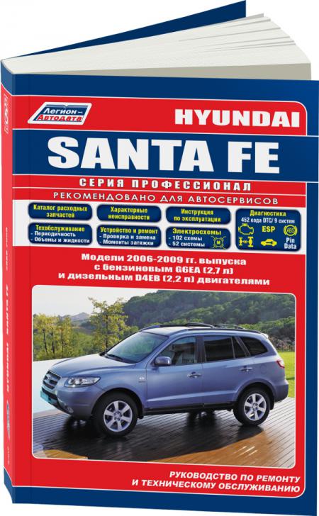    HY SANTA FE 2006-09 . G6EA(2,7)  . D4EB(2,2 COMMON RAIL)   ..(+  /.  ), . -A 978-5-88850-456-7