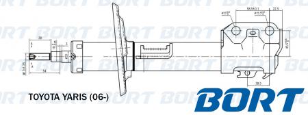 СТОЙКА АМОРТИЗАЦИОННАЯ ГАЗОВАЯ ПЕРЕДНЯЯ ЛЕВАЯ B339065