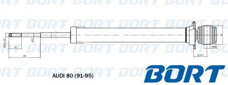 АМОРТИЗАТОР ПОДВЕСКИ ГАЗОВЫЙ, ЗАДНИЙ B341130