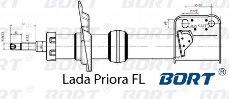 СТОЙКА АМОРТИЗАТОРА(В СБОРЕ) ПЕРЕДНЯЯ ЛЕВАЯ ГАЗОВАЯ LADA PRIORA F G22252031L