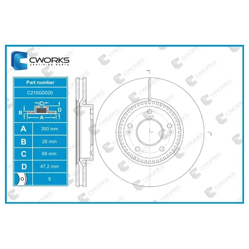    CWORKS HYUNDAI/KIA (517122Y000) C210G0020